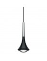 Suspension Lodes Rain corps noir tige chrome brossé Lodes-Studio Italia Design - Lodes Lighting