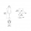 Dimension lampe de table Fork Diesel Living Lodes Valente Design