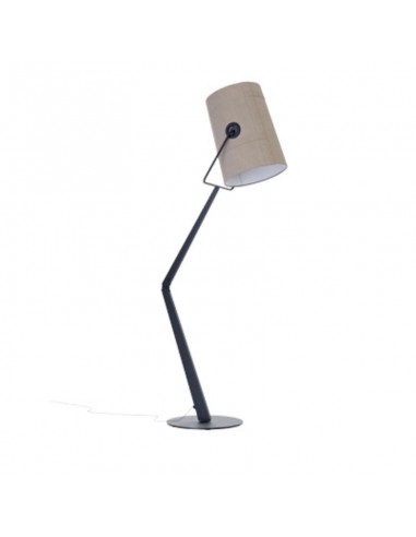 Lampadaire Fork structure anthracite abat-jour gris Diesel Living Lodes Valente Design