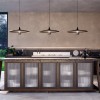 Suspension Vinyl Large noire Diesel Living Lodes Valente Design dans cuisine
