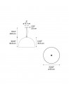 Dimension suspension Urban Concrete 60 Diesel Living Lodes Valente Design