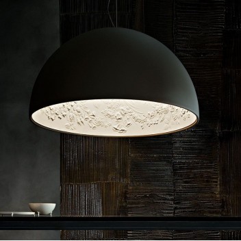 Suspension Skygarden 2 noir mat Flos Valente Design mise en scène