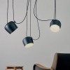  Suspension Aim Small bleu acier flos Valente Design mise en scène