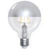 Ampoule E27 8W LED G95 Calotte Argentée Valente Design