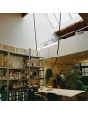 Suspension Wireline vert Flos Formafantasma Valente Design mise en scène bureau