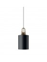 Suspension JIM cylinder noir crochet miel Lodes Valente Design