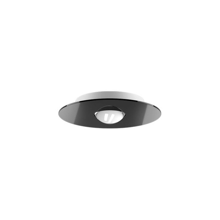 plafonnier Burgia single noir brillant Lodes Studio Italia Design - Valente Design