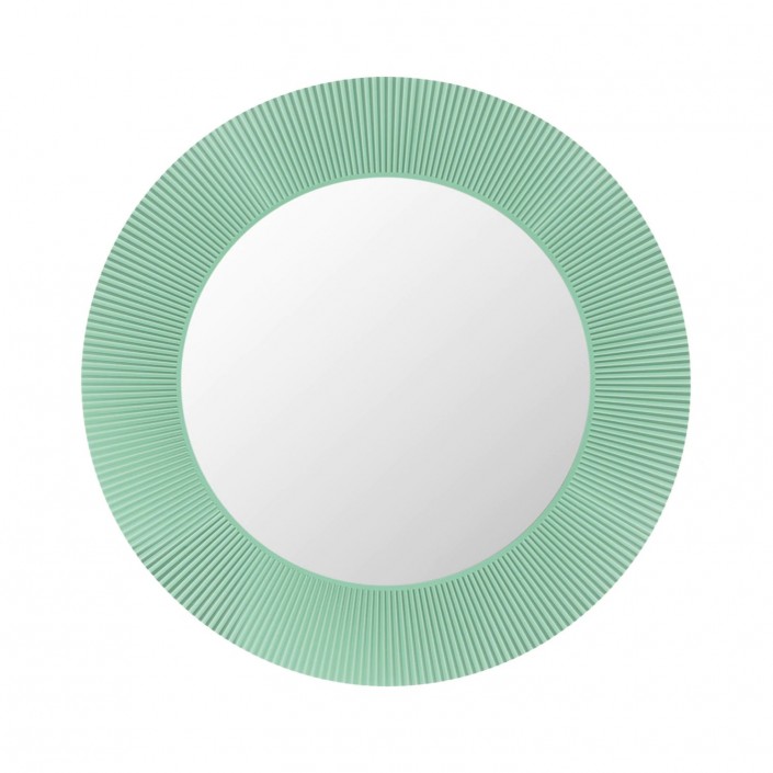 Miroir ALL SAINTS rond mural - collection KARTELL BY LAUFEN - vert - Kartell - Valentedesign.com
