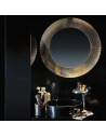 Miroir ALL SAINTS rond mural - collection KARTELL BY LAUFEN - or - Kartell - Valentedesign.com