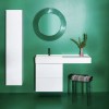 Miroir éclairant ALL SAINTS rond mural - collection KARTELL BY LAUFEN - vert - Kartell - Valentedesign.com