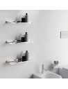 Tablette murale SHELFISH - collection KARTELL BY LAUFEN - chrome - Kartell - Valentedesign.com