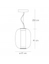 Dimension suspension Meridiano Media Fontana Arte Valente Design