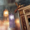 Suspension Easy orange et violet Kartell Valente Design