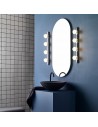 Applique Cabaret 4 chrome poli Astro Lighting Valente Design mise en situation verticale