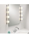 Applique Cabaret 4 chrome poli Astro Lighting Valente Design mise en situation miroir