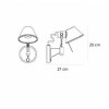 Applique Tolomeo Micro Inter plan dimensions Artemide