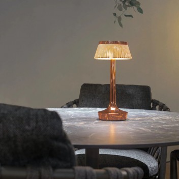 Bon Jour Flos Unplugged base Cuivre avec abat-jour