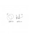 Dimension applique-plafonnier Puzzle Round single Lodes-Studio Italia Design Valente Design
