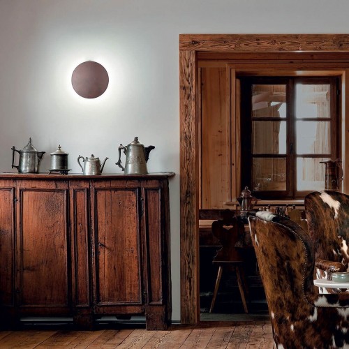 applique-plafonnier Puzzle Round single bronze Lodes-Studio Italia Design Valente Design dans salle à manger