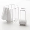Poubelle DW 220 et porte serviettes à poser DW 223 blanc mat Decor Walther Valente Design