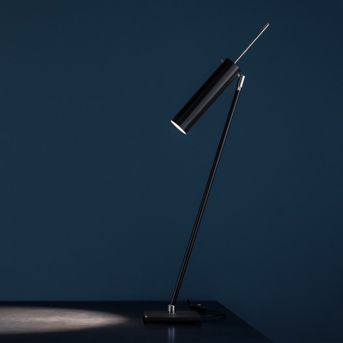 Lampe de table Lucenera 500 noire Catellani and Smith Valente Design