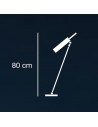 Dimensions lampe de table Lucenera 500 Catellani and Smith Valente Design