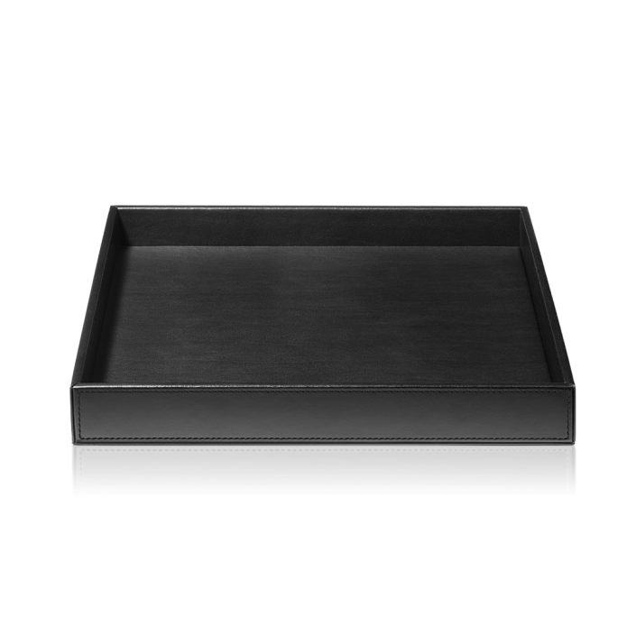 Plateau carré Brownie TAB Q noir Decor Walther Valente Design