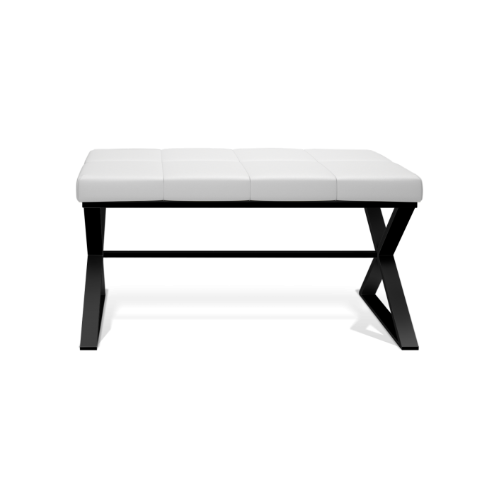 Banc de salle de bain BENCH noir mat et blanc marque Decor Walther