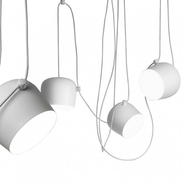 Suspension Aim 4 blanc Flos Valente Design mise en scène