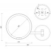 Dimension Miroir rond grossissant éclairant à suspendre motion sensor JUST LOOK WR - Décor Walther - Valente Design