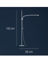 Dimension lampadaire Uau F Catellani and Smith Valente Design