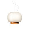 Suspension Chouchin Reverse 1 blanche/orange Foscarini Valente Design