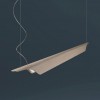 Suspension Troag naturel Foscarini Valente Design vue de côté