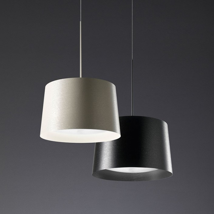 Suspension Twiggy blanc et noir Foscarini Valente Design mise en scène
