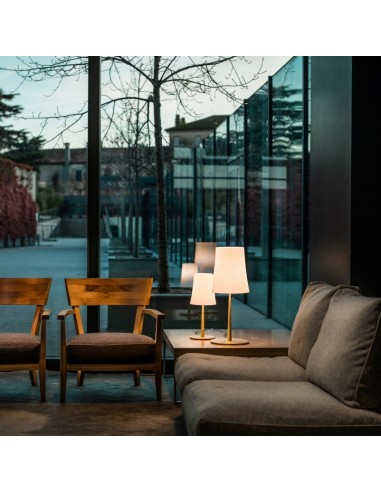 Lampe de table Birdie Easy et Esay grande jaune sable  Foscarini Valente Design