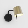 Applique Miura Swing Arm noir mat abat-jour or mat Astro Lighting Valente Design