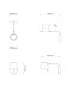 Dimension Applique Miura Swing Arm Astro Lighting Valente