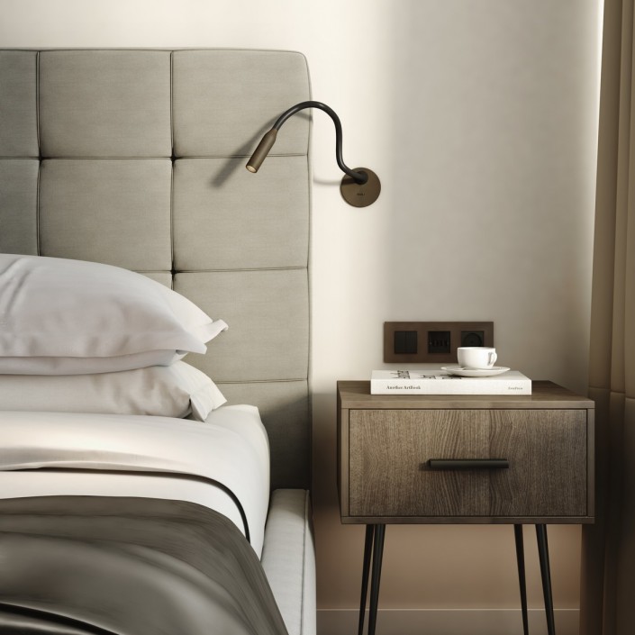 Applique Lucca Recessed bronze Astro Lighting Valente mise en scène