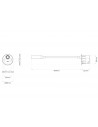 Dimension applique Lucca Recessed  Astro Lighting Valent