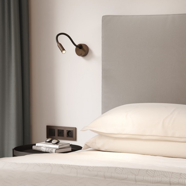 Applique Lucca Surface bronze Lighting Valente Design mise en scène