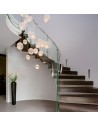 Suspension Postkrisi Chandelier Catellani and Smith Valente Design dans escalier