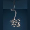 Plafonnier-suspension Turciu 16 nickel Catellani and Smith Valente Design