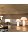 Lampe de table Atollo Glass Large, Medium et Small Oluce Valente Design