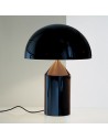Lampe de table Atollo metal noir Oluce Valente Design