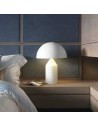 Lampe de table Atollo metal blanc Oluce Valente Design