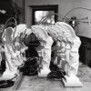 Lampe de table Nike Catellani and Smith Valente Design dans atelier