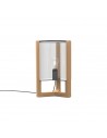 Lampe à poser Tristar 50 cm Royal Botania Valente Design teck verre fumé