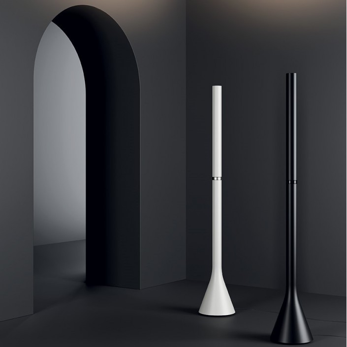 Lampadaire Croma blanc et noir mat Lodes-Studio Italia Design Valente Design