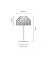 Lampe de table Tatou T1 plan de flos