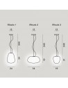 Dimension suspension Rituals 1, 2 et 3 Foscarini Valente Design